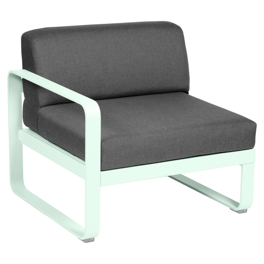Fermob- Bellevie 1 Seater Left Module - Graphite Grey Cushions