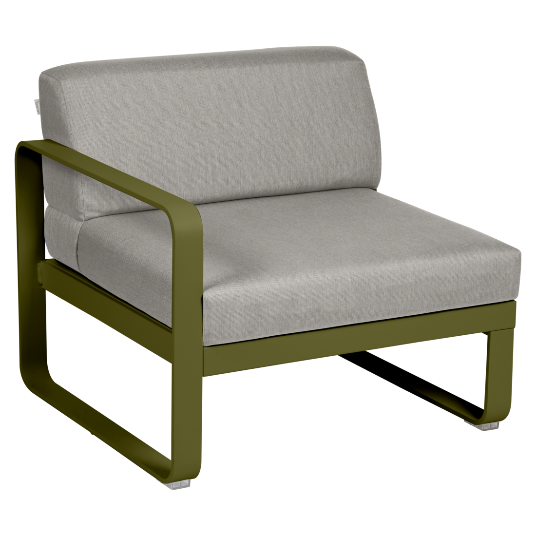 Fermob- Bellevie 1 Seater Left Module - Grey Taupe Cushions