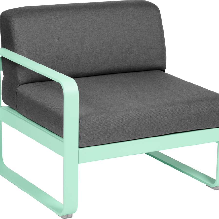 Fermob- Bellevie 1 Seater Left Module - Graphite Grey Cushions