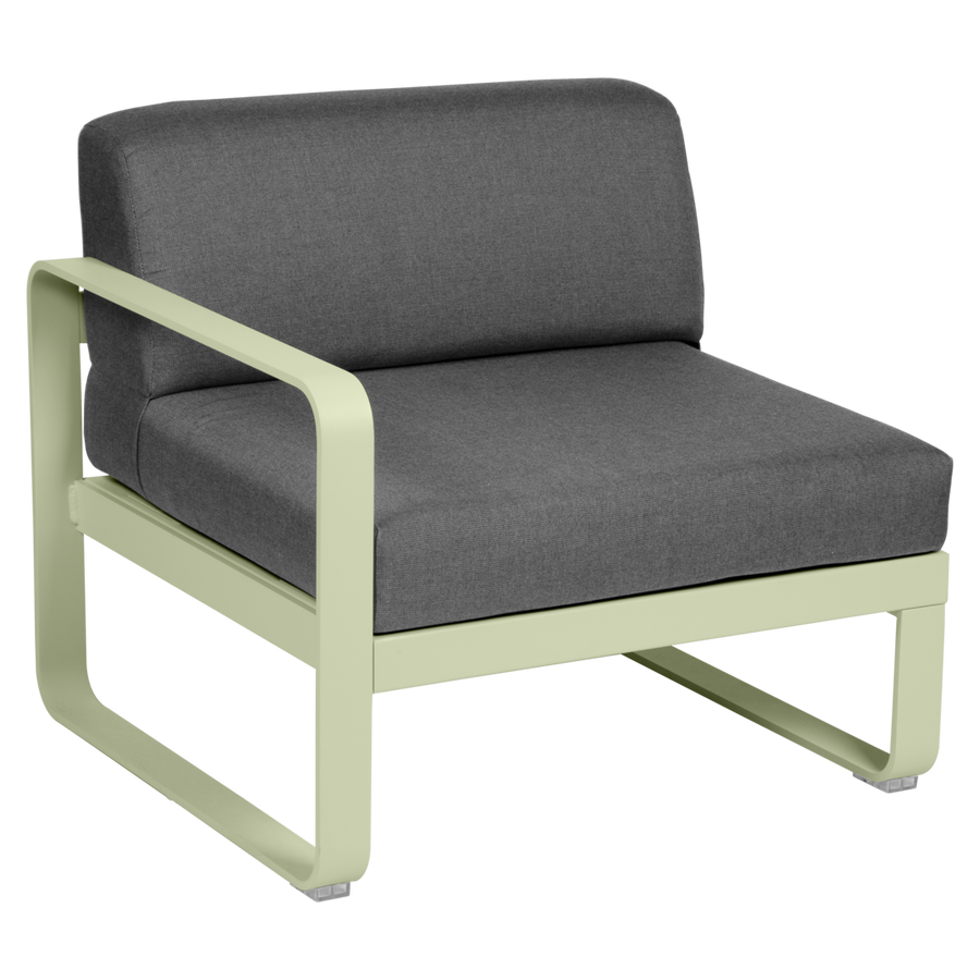 Fermob- Bellevie 1 Seater Left Module - Graphite Grey Cushions