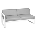 Fermob- Bellevie 2 Seater Left Module - Flannel Grey Cushions