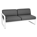 Fermob- Bellevie 2 Seater Left Module - Graphite Grey Cushions