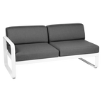 Fermob- Bellevie 2 Seater Left Module - Graphite Grey Cushions