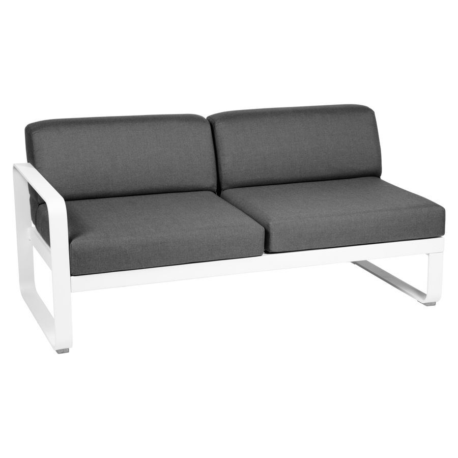 Fermob- Bellevie 2 Seater Left Module - Graphite Grey Cushions