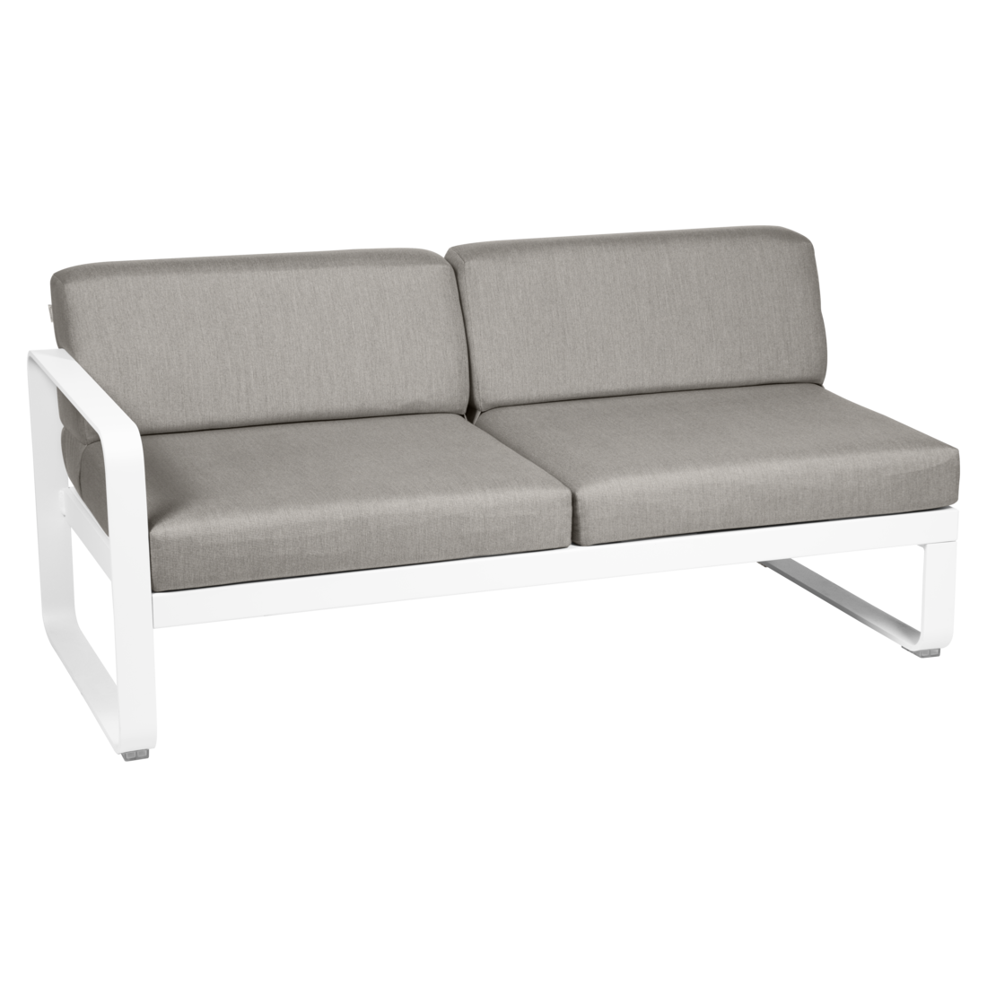 Fermob- Bellevie 2 Seater Left Module - Grey Taupe Cushions