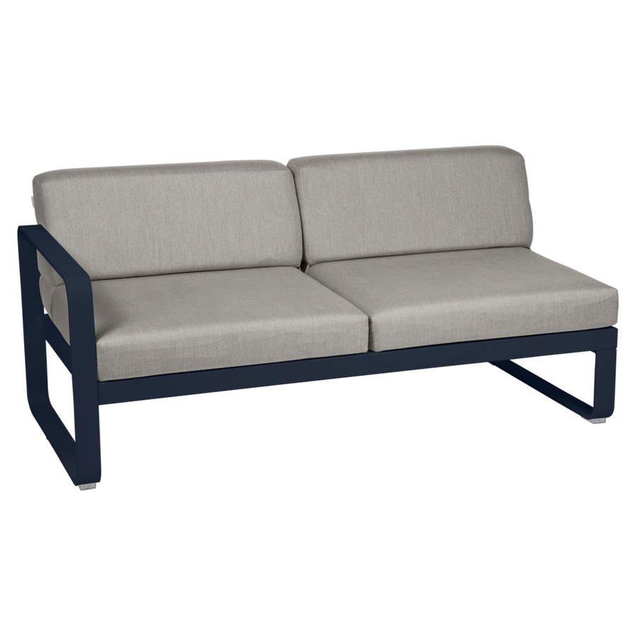 Fermob- Bellevie 2 Seater Left Module - Grey Taupe Cushions