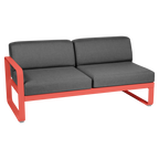 Fermob- Bellevie 2 Seater Left Module - Graphite Grey Cushions