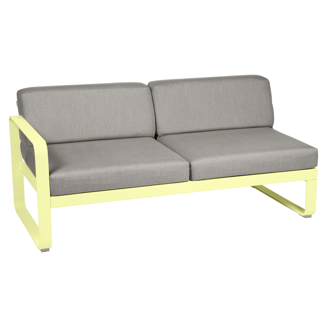 Fermob- Bellevie 2 Seater Left Module - Grey Taupe Cushions