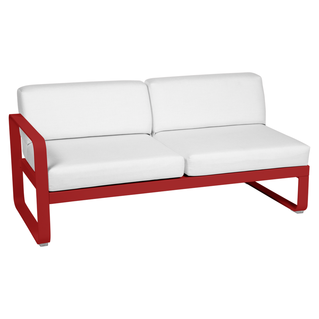 Fermob- Bellevie 2 Seater Left Module - Off White Cushions