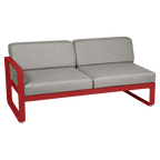 Fermob- Bellevie 2 Seater Left Module - Grey Taupe Cushions