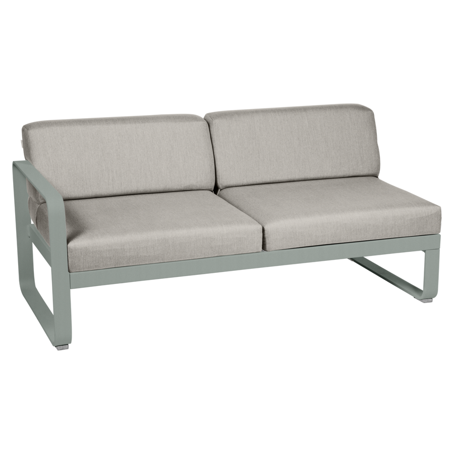 Fermob- Bellevie 2 Seater Left Module - Grey Taupe Cushions