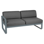 Fermob- Bellevie 2 Seater Left Module - Graphite Grey Cushions