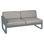 Fermob- Bellevie 2 Seater Left Module - Grey Taupe Cushions