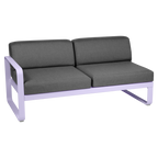 Fermob- Bellevie 2 Seater Left Module - Graphite Grey Cushions
