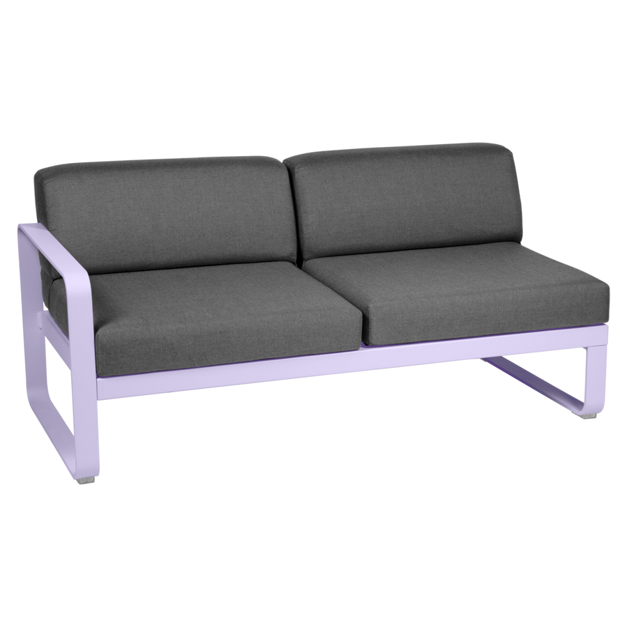 Fermob- Bellevie 2 Seater Left Module - Graphite Grey Cushions