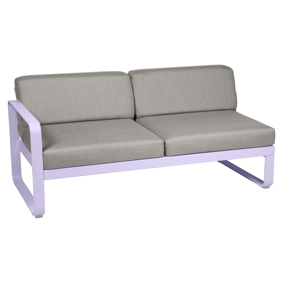 Fermob- Bellevie 2 Seater Left Module - Grey Taupe Cushions