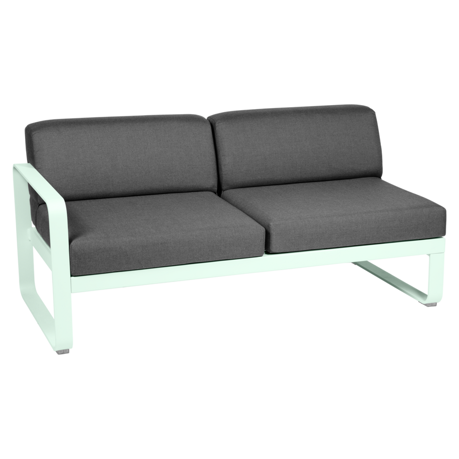 Fermob- Bellevie 2 Seater Left Module - Graphite Grey Cushions