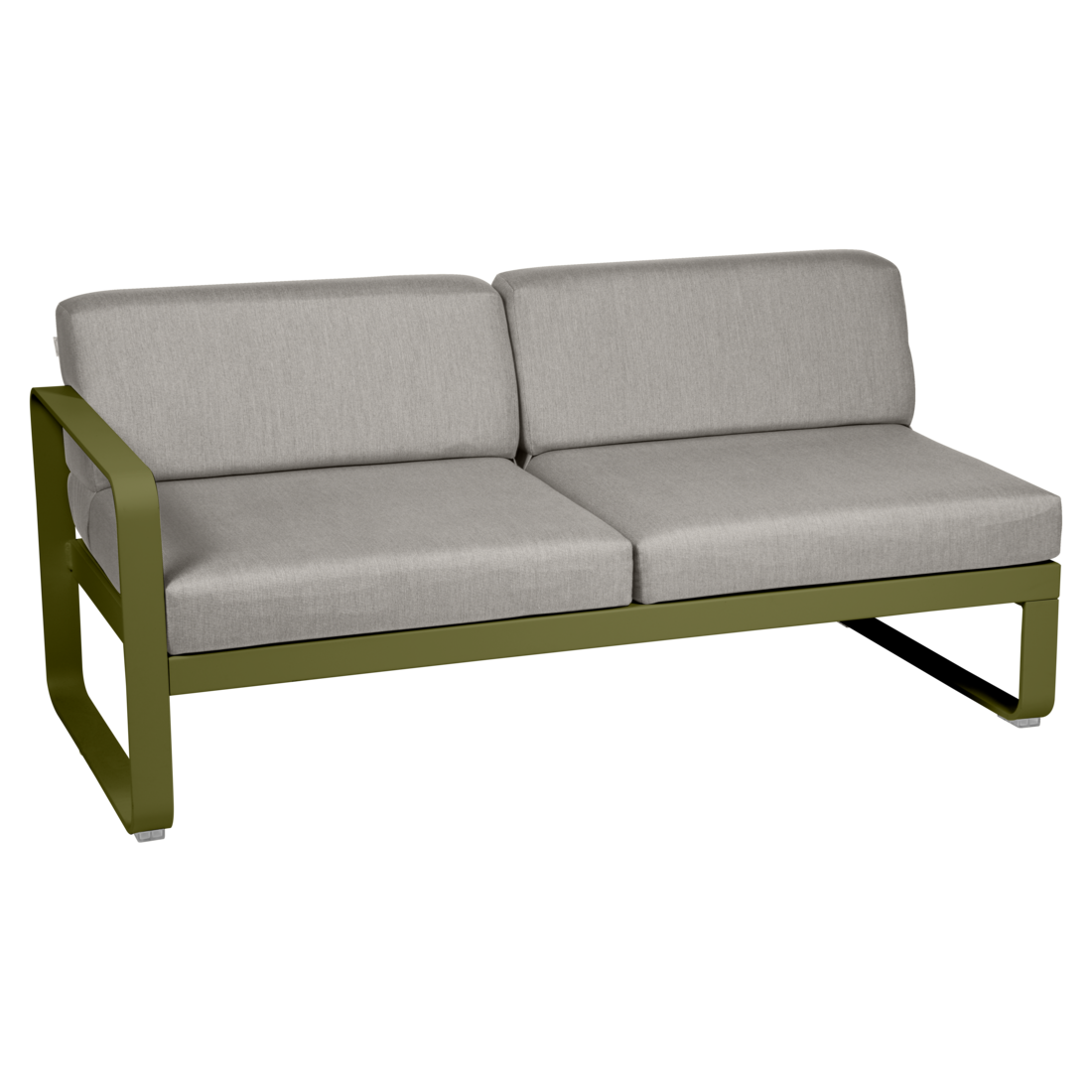 Fermob- Bellevie 2 Seater Left Module - Grey Taupe Cushions
