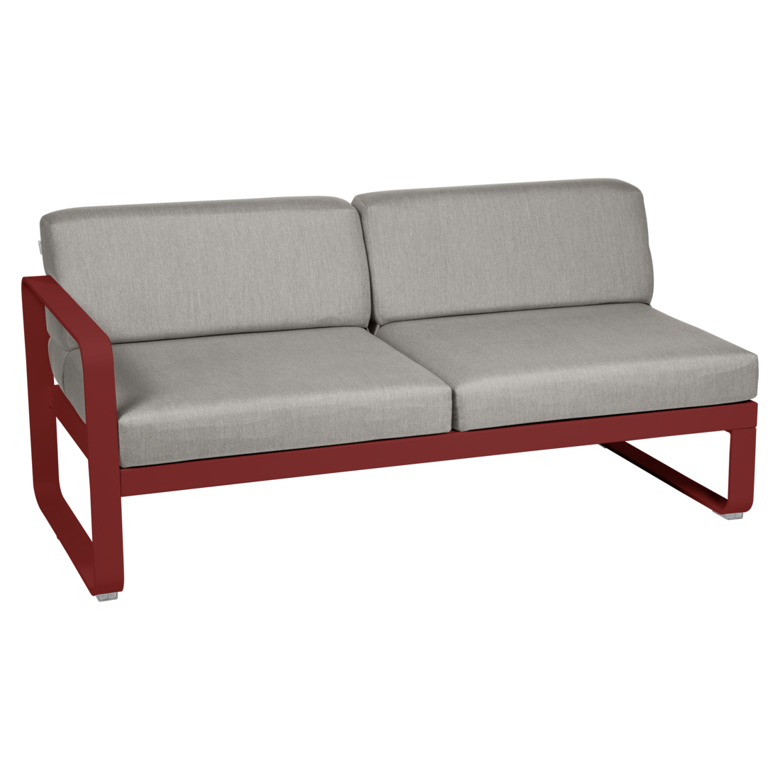 Fermob- Bellevie 2 Seater Left Module - Grey Taupe Cushions