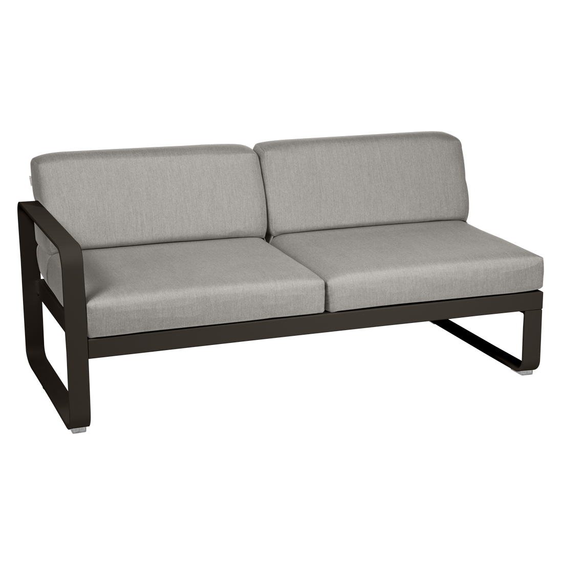 Fermob- Bellevie 2 Seater Left Module - Grey Taupe Cushions