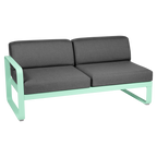 Fermob- Bellevie 2 Seater Left Module - Graphite Grey Cushions