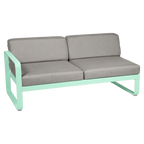 Fermob- Bellevie 2 Seater Left Module - Grey Taupe Cushions