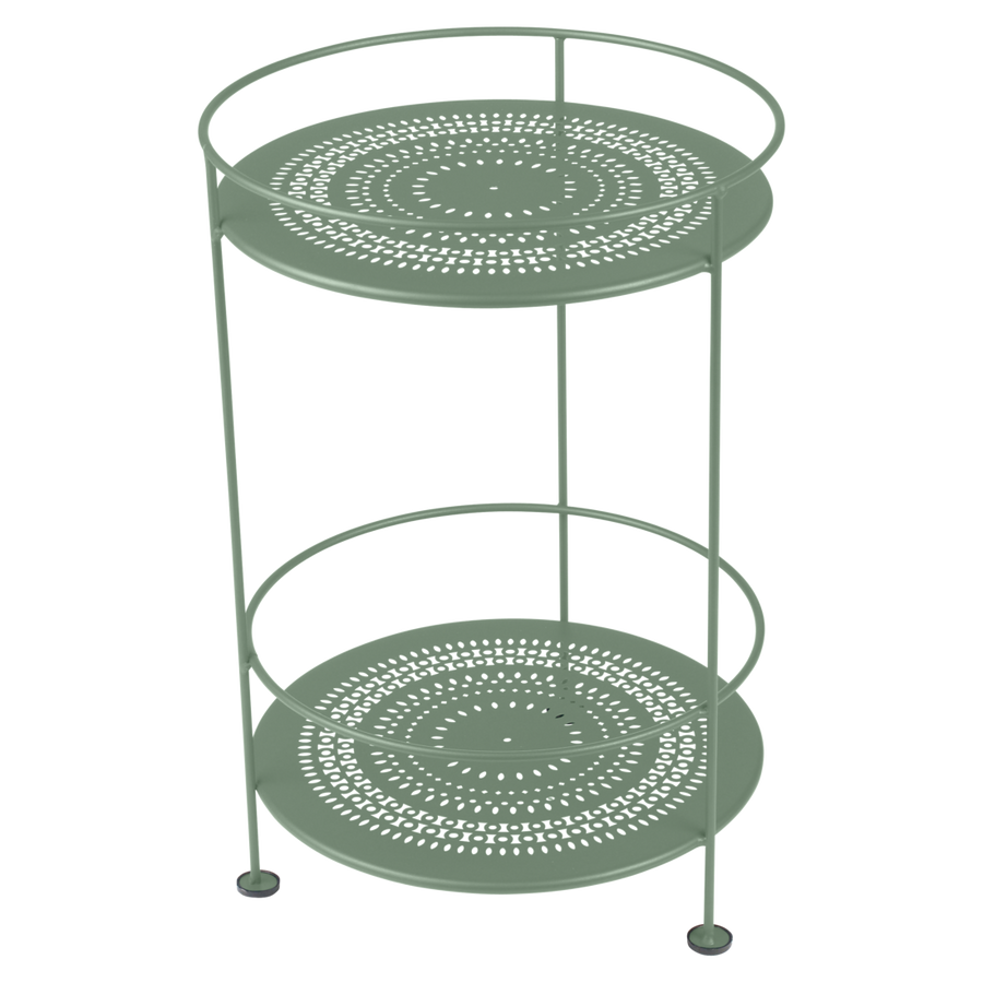 Fermob- Guinguette Collection Side Table with Perforated Double Top