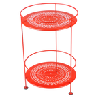 Fermob- Guinguette Collection Side Table with Perforated Double Top