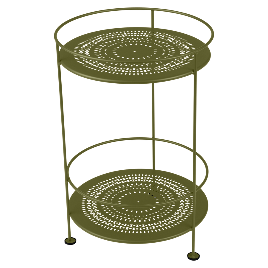 Fermob- Guinguette Collection Side Table with Perforated Double Top