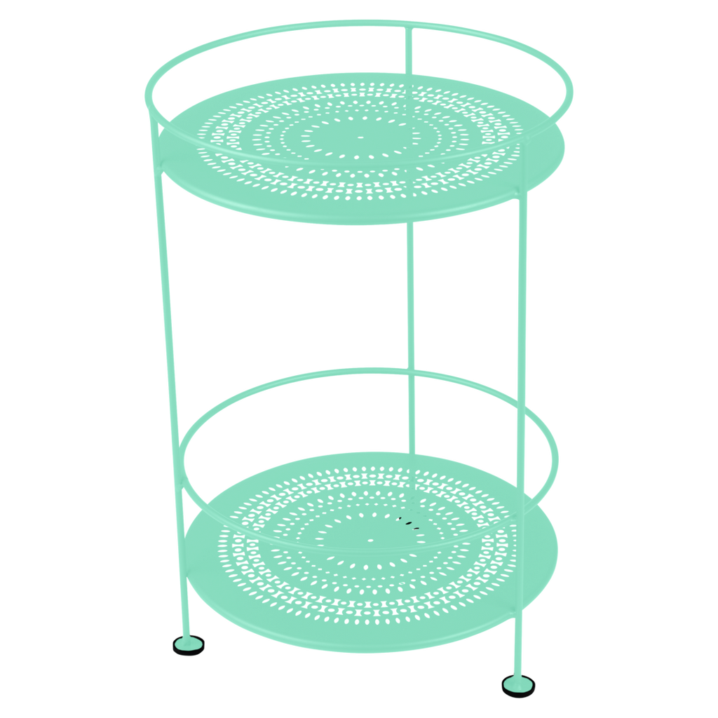 Fermob- Guinguette Collection Side Table with Perforated Double Top