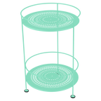 Fermob- Guinguette Collection Side Table with Perforated Double Top