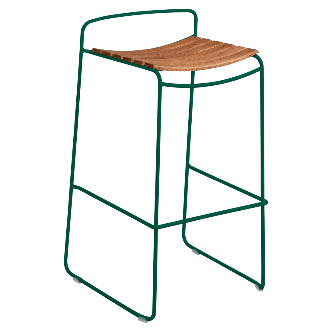 Fermob- Surprising Teak Bar Stool