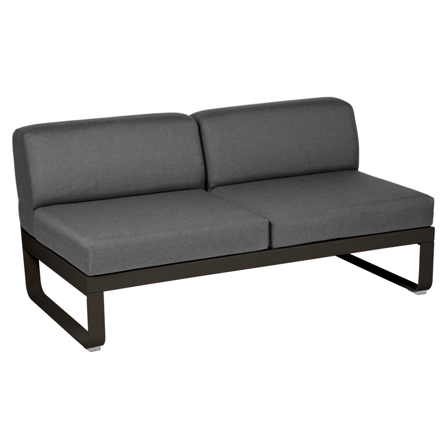 Fermob- Bellevie 2 Seater Central Module - Graphite Grey Cushions