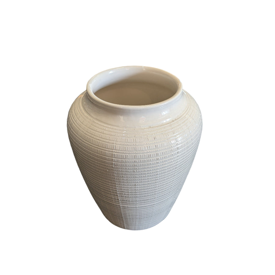 Bergs- Willow Glazed White h25cm