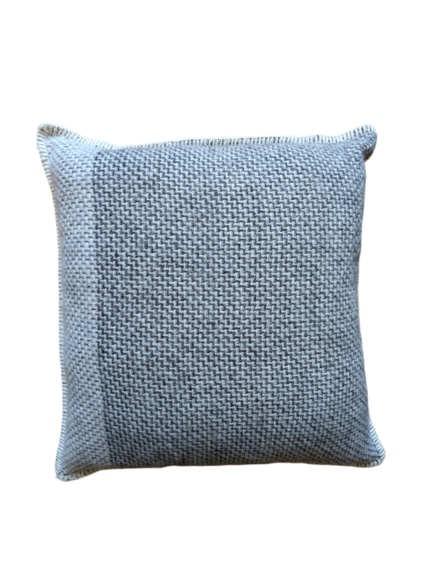 So Cosy- Derby Zig Zag Cushion/ Charcoal Grey/ Square