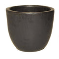 The Pot Company - Glazed Ceramic Classic Egg Pot "Charcoal" 250mm X 230mm