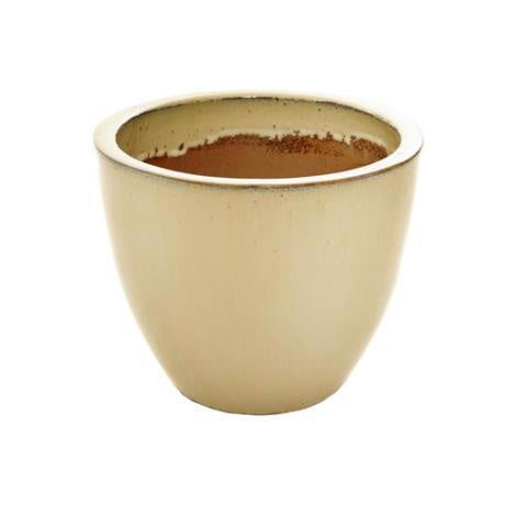 The Pot Company - Glazed Ceramic Classic Egg Pot "Cream" 690mm X 590mm