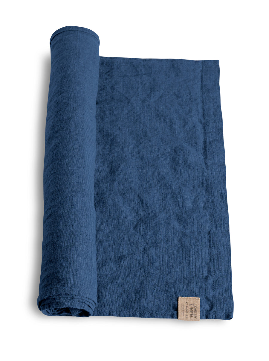 Lovely Linen- Table Runner/ Denim Blue 47x150cm
