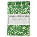 Cambridge Imprint 10 Patterned Envelopes / Sprig Pea Green