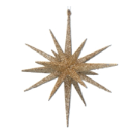 Gold Sparkling Bethlehem Star Dec .