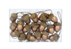 Gold Wood Acorn Dec