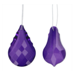Purple Glass Pendant Dec, 2as .