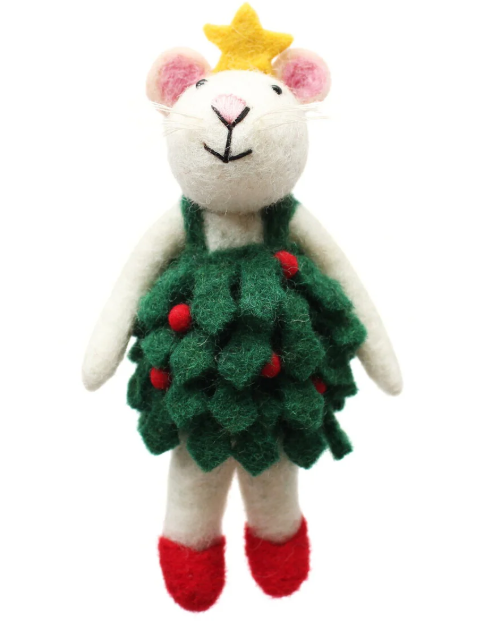 Amica - Mouse in Holly Dress