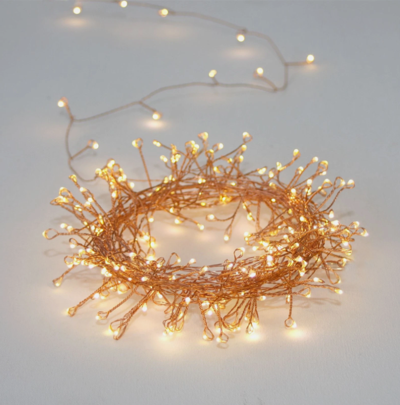 Lightstyle London - In & Outdoor Cluster 150 LED Light Chain (with transformer) / Copper