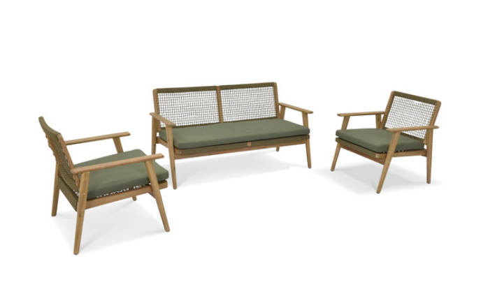 Garden Trading - Dawlish Sofa Set/ Olive Green