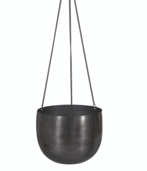 Garden Trading- Hanging Plant Pot, 15cm/Antique Pewter