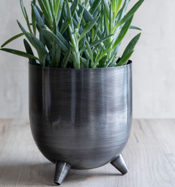 Garden Trading- Farringdon Plant Pot on Feet, 18cm/Steel