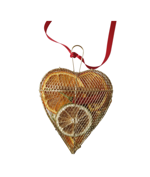 Jormaepourri - Christmas Hanging Metal Mesh Case / Heart