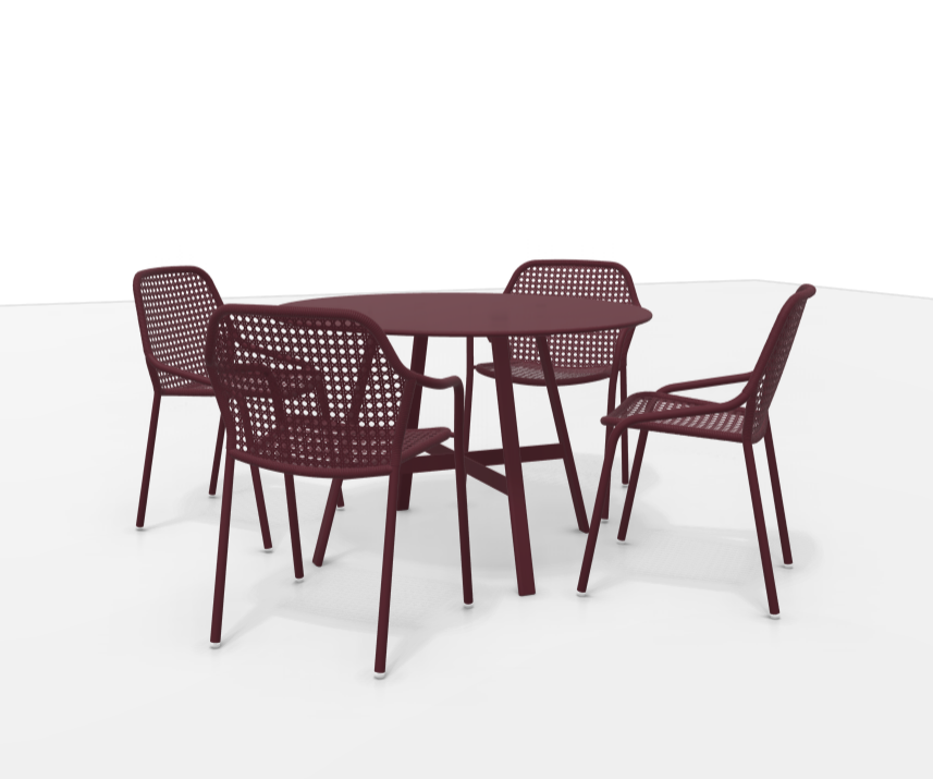 Fermob - So'o Table & Croisette Chair Set
