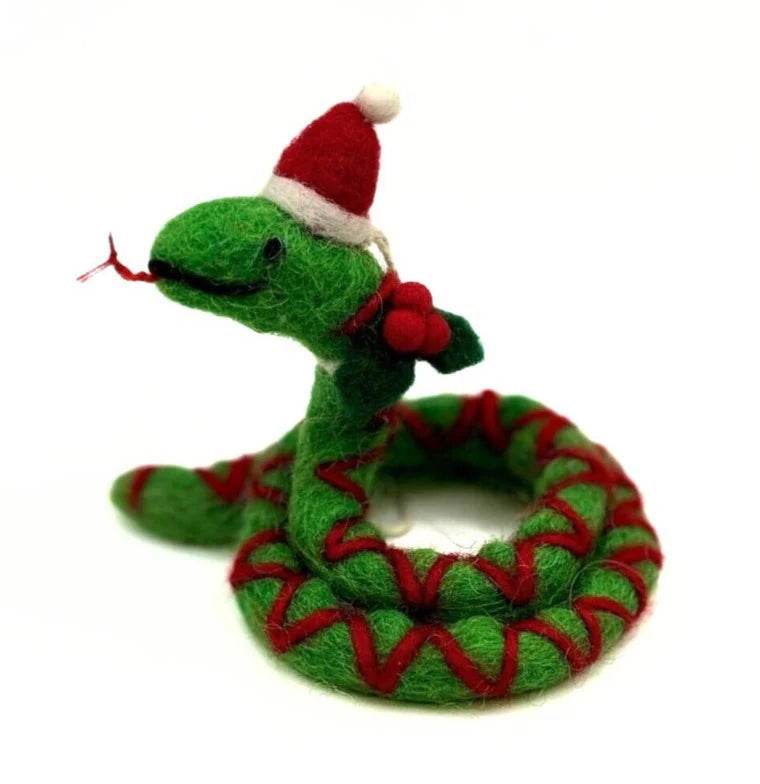 Amica- Snake with Holly Sprig